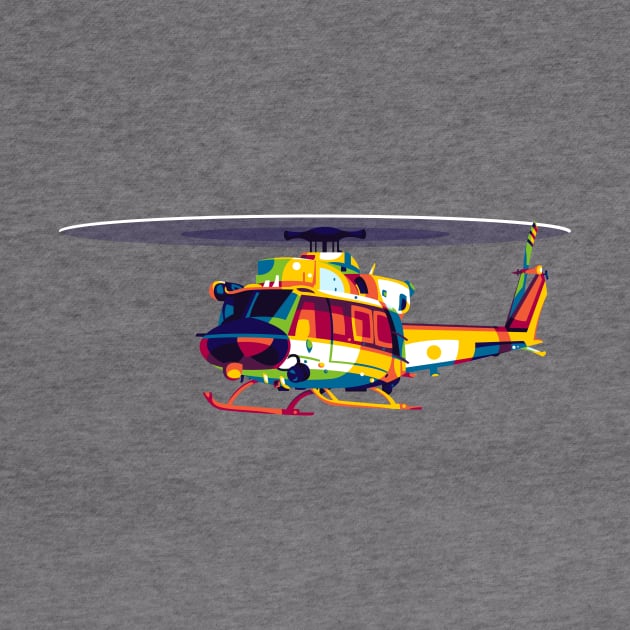 Bell 412 Helicopter by wpaprint